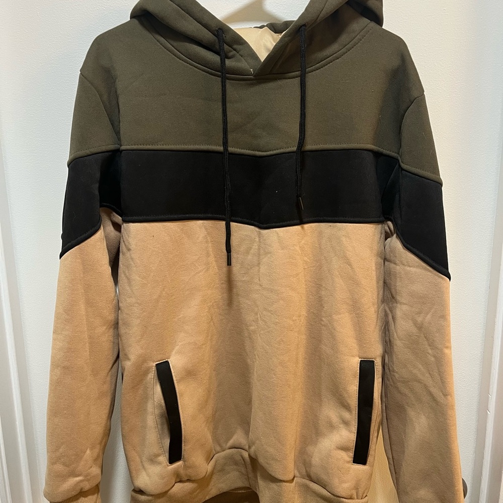 Colorblock Hoodie with Pockets